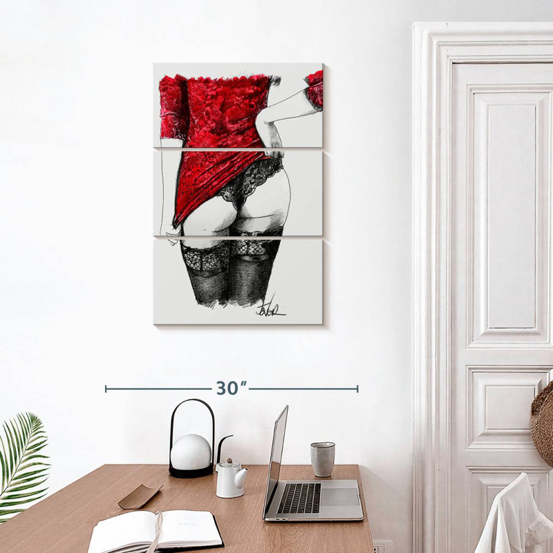 Red Expose, 32" H x 20" W