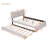 Teddy Fleece Full Size Upholstered Platform Bed With Twin Size Trundle