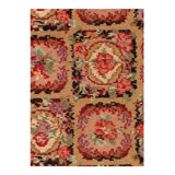 Floral Area Rug in Red