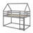 Low Bunk Bed,House Bed With Ladder-915623446