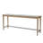 Frosted Glass Console Table With 3 Stools