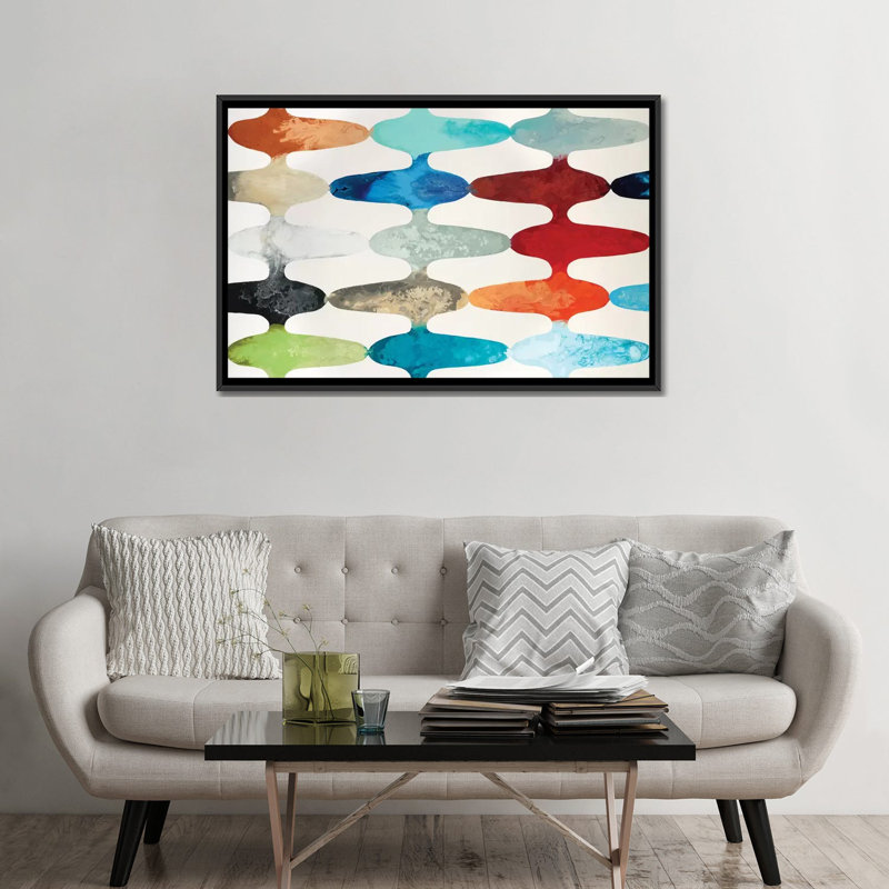 " Ever Flowing " by Randy Hibberd, 40" H x 60" W x 1.5" D, Black Framed Canvas, No Mat