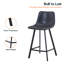 Tabouret de bar et de comptoir en cuir synthétique Latitude Run-1878366287