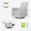 Chaise berçante inclinable, pivotante et pivotante Raleigh-138658378