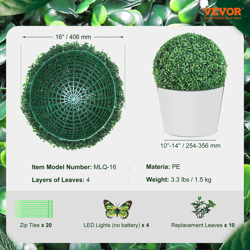 Artificial Boxwood Double Ball Topiary
