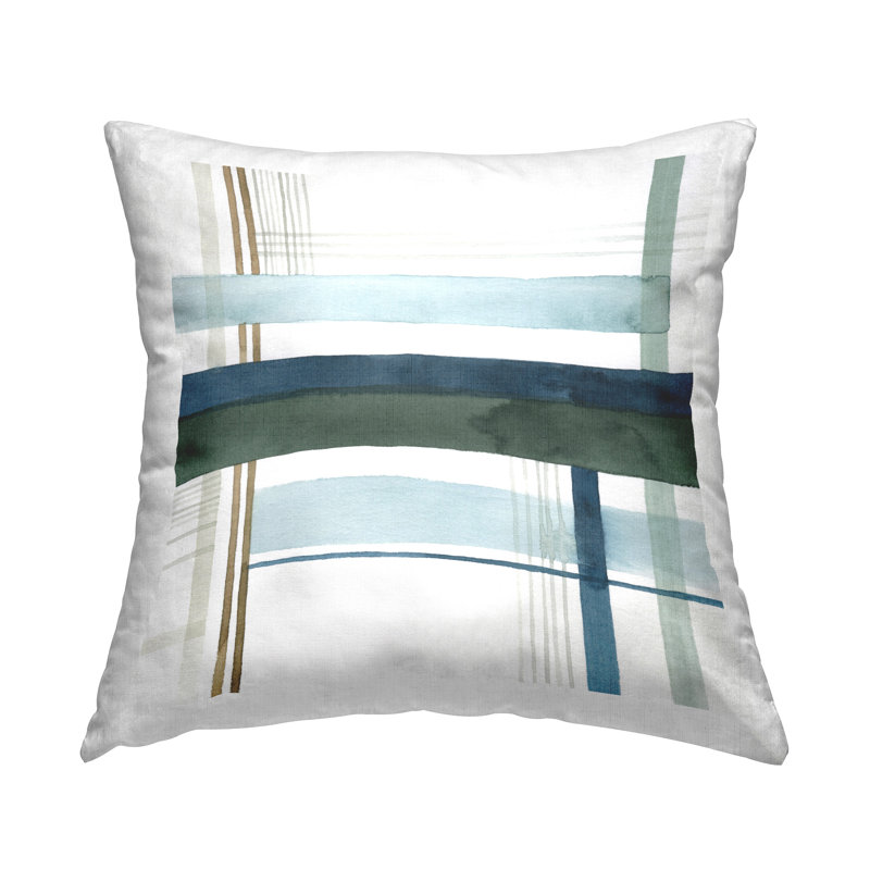 Woven Hue Pattern Decorative Printed Throw Pillow Design by Grace Popp
