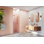 Illume 32.75 in. x 78 in. Fully Frameless Wall Hinge Shower Door
