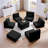 Modular Sectional Sofa (Black)