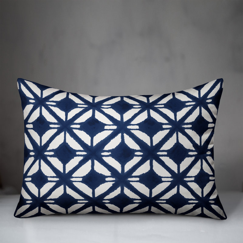  Coussin Diamond, Bleu / blanc