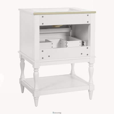 Meuble-lavabo de salle de bain 24 po avec lavabo en céramique