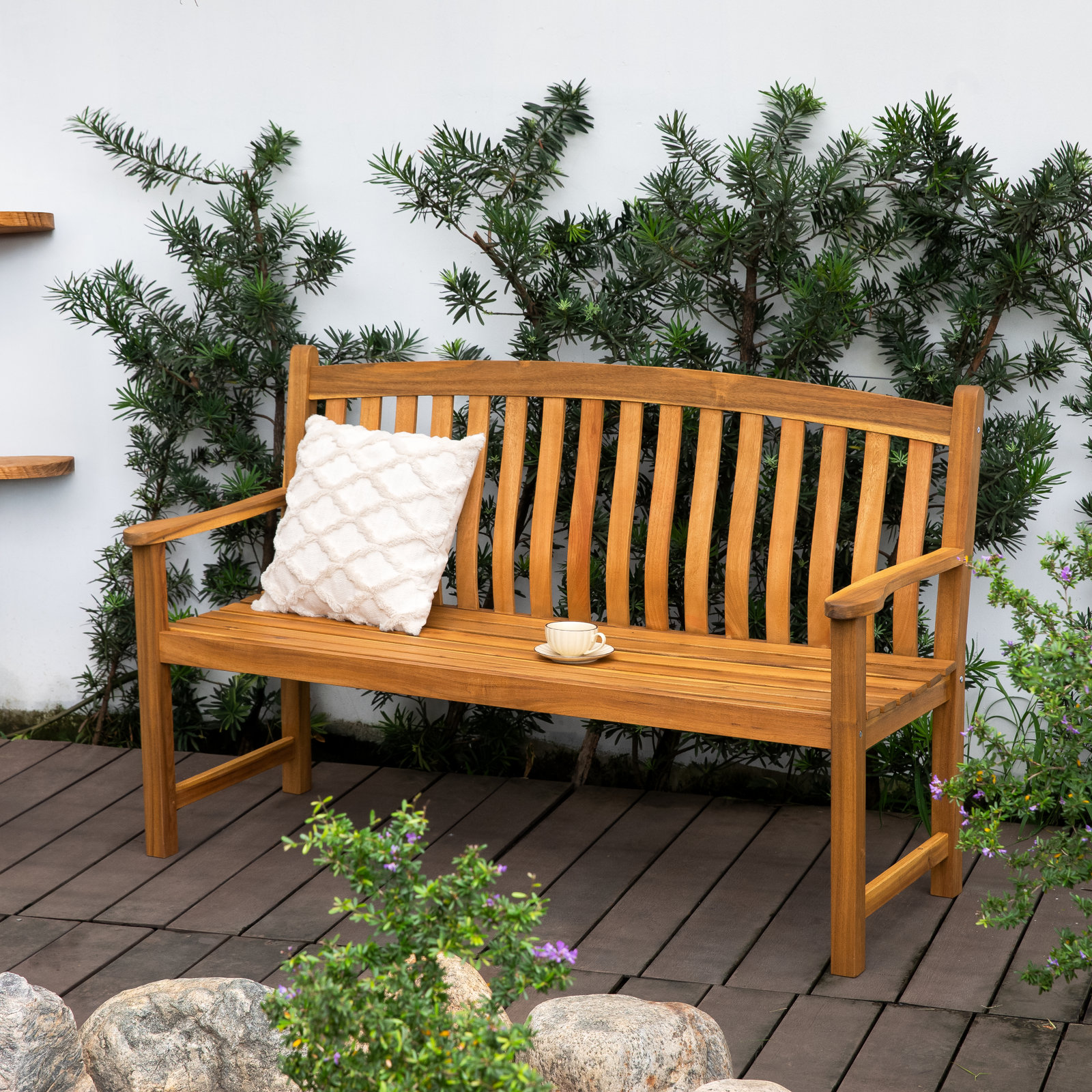 60" Acacia Garden Bench