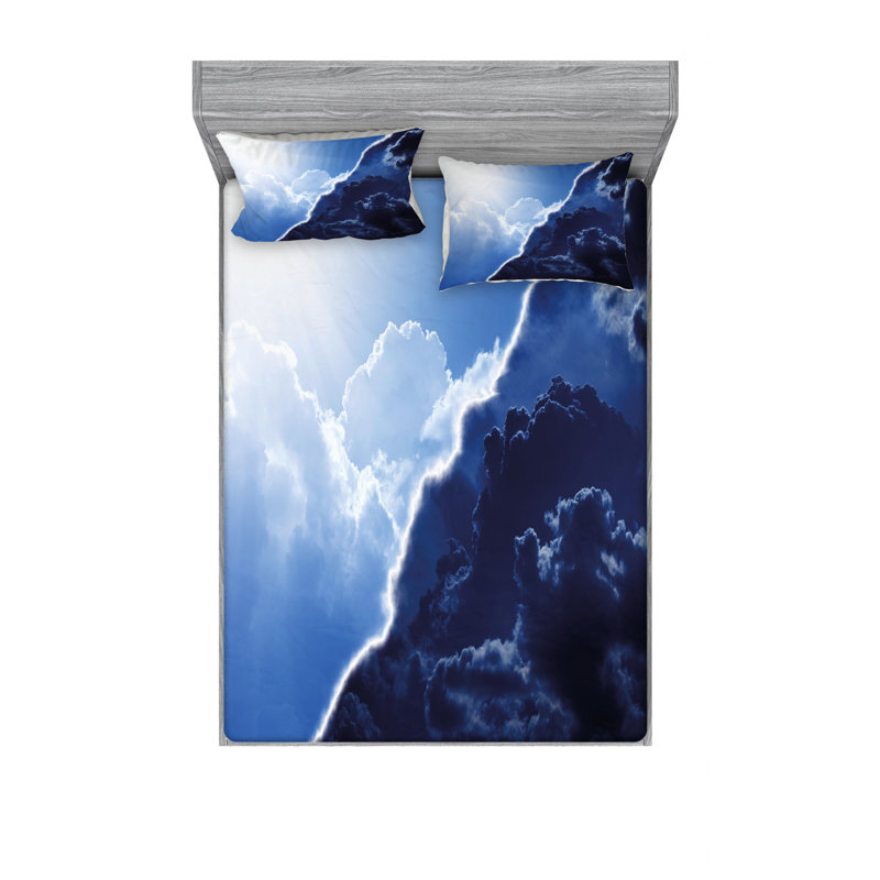Ensemble de draps composites de couleurs contrastantes dans différentes teintes d'horizon