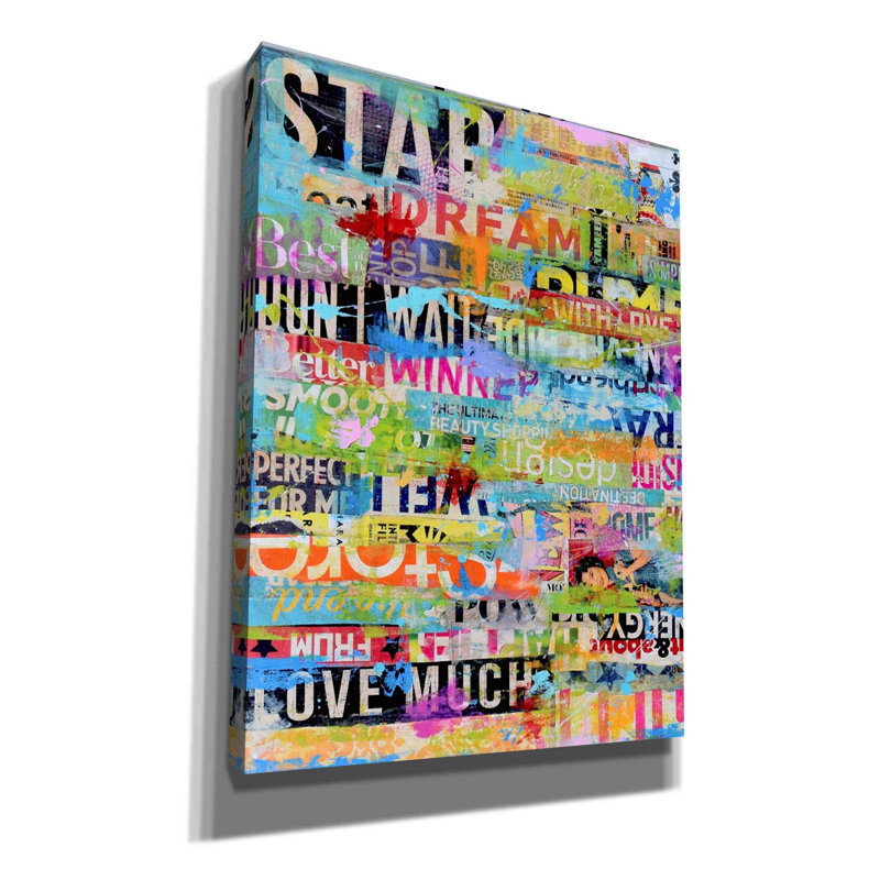«Metro Mix 33 I» par Erin Ashley, art mural épique Graffiti, 12 po x 16 po