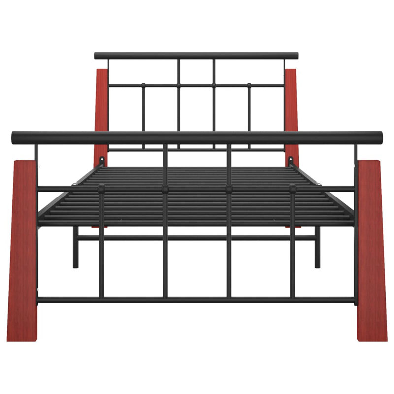 Jarman Metal Bed, 90 x 200cm, Red