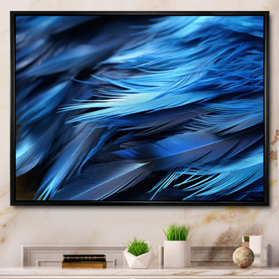 «Blue Heron Feathers of Light I», reproduction sur toile