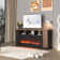 70" Fireplace Tv Stand with Glass Electric Fireplace For Tvs Up To 80"