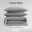 Ensemble d'édredon en flanelle de coton Calvin Klein Melange-103249072-103249069