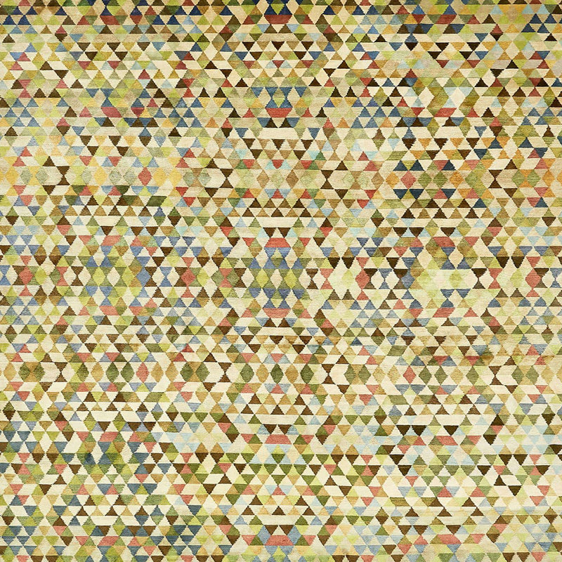 Tapis abstrait moderne Amayrany 515, Carré 7 pi