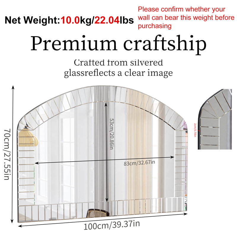 Conteh Glass Arch Mirror