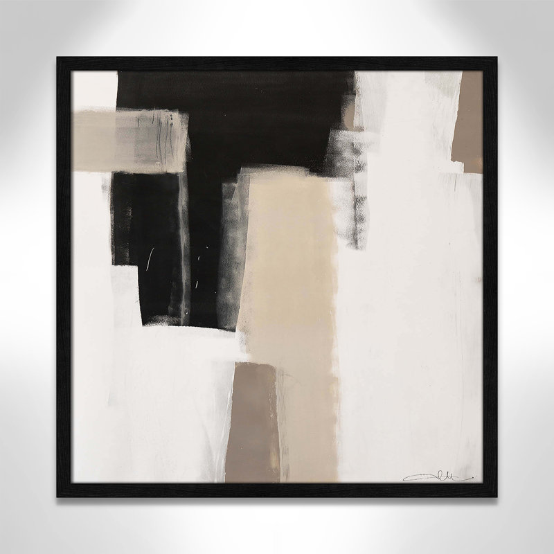 Earth Scapes I-A Print by Casa Fine Arts, Black Slim Framed, 23.5" H x 23.5" W x 1.25" D