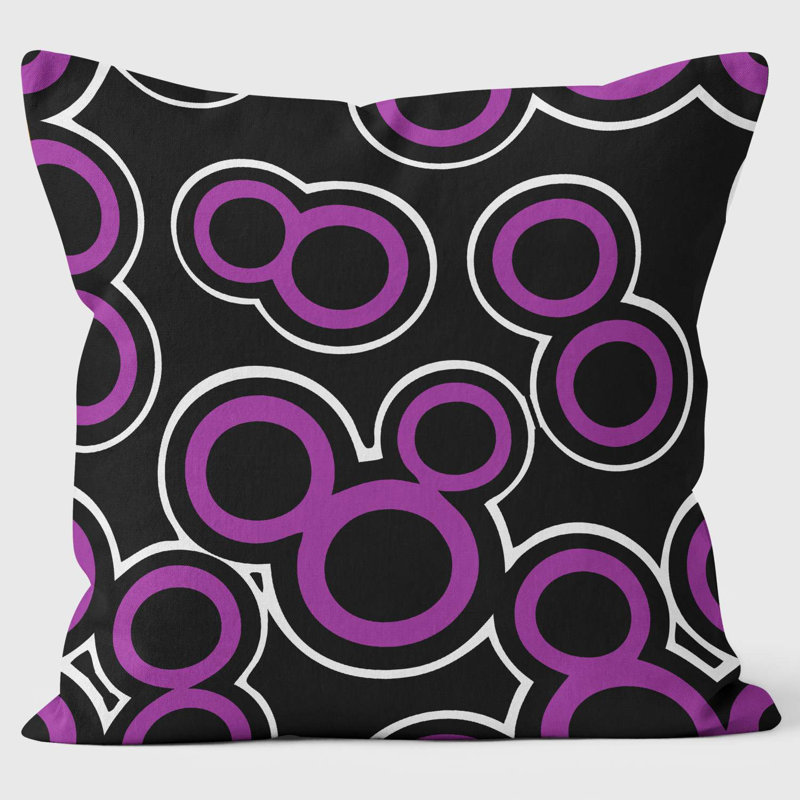 Purple Eights Abstract Cushion
