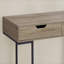 Bureau d'ordinateur, bureau personnel, ordinateur portable, tiroirs de rangement, L 48 po, bureau, stratifié brun, métal noir, contemporain, moderne-2022569749