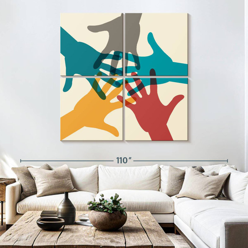 Kirara Racial Equality Hands, 74" H x 74" W