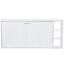Lit simple avec armoire de rangement avec bibliothèque blanche - unité de rangement robuste et spacieuse-916008285