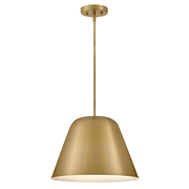 Luminaire suspendu Joss & Main Cayson, Laiton laqué, Laiton laqué
