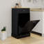 Armoire à déchets inclinable à un tiroir et à un compartiment Mellal