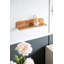 Tablette murale flottante en bois de ronce, brun-248777224