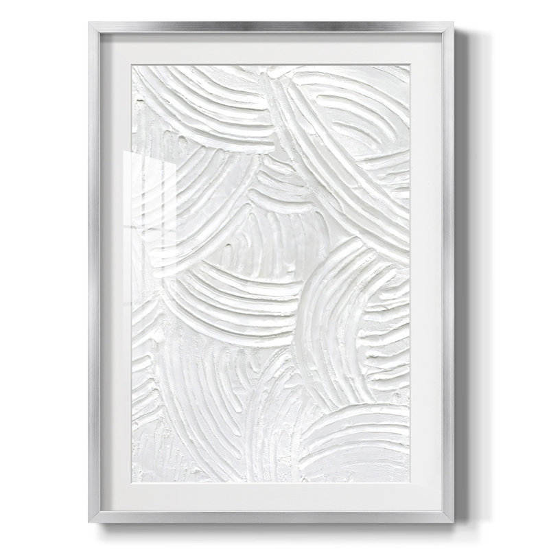 Sandstone Grooves II -Framed Print, Silver