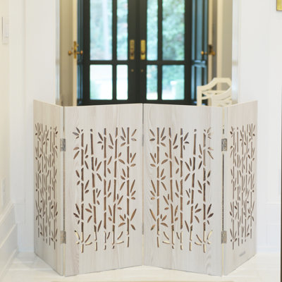 Delgado Wood Free Standing Pet Gate