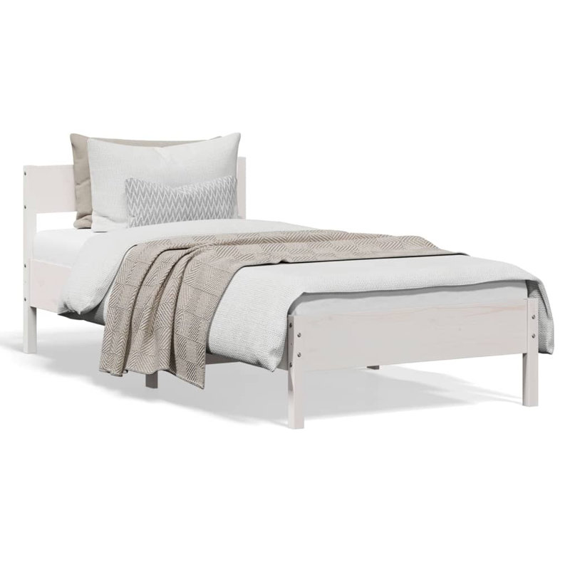 Angelee Solid Wood Bed, UK Single - DE 90 x 190 cm