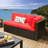 51'' Wide Wicker Patio Sofa with Cushions-1960909035