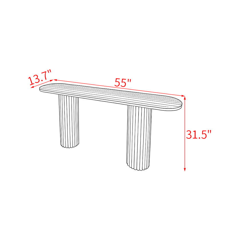 Table de véranda en bois massif de style français., H 31,5 po x l 55 po x P 13,7 po, Noir