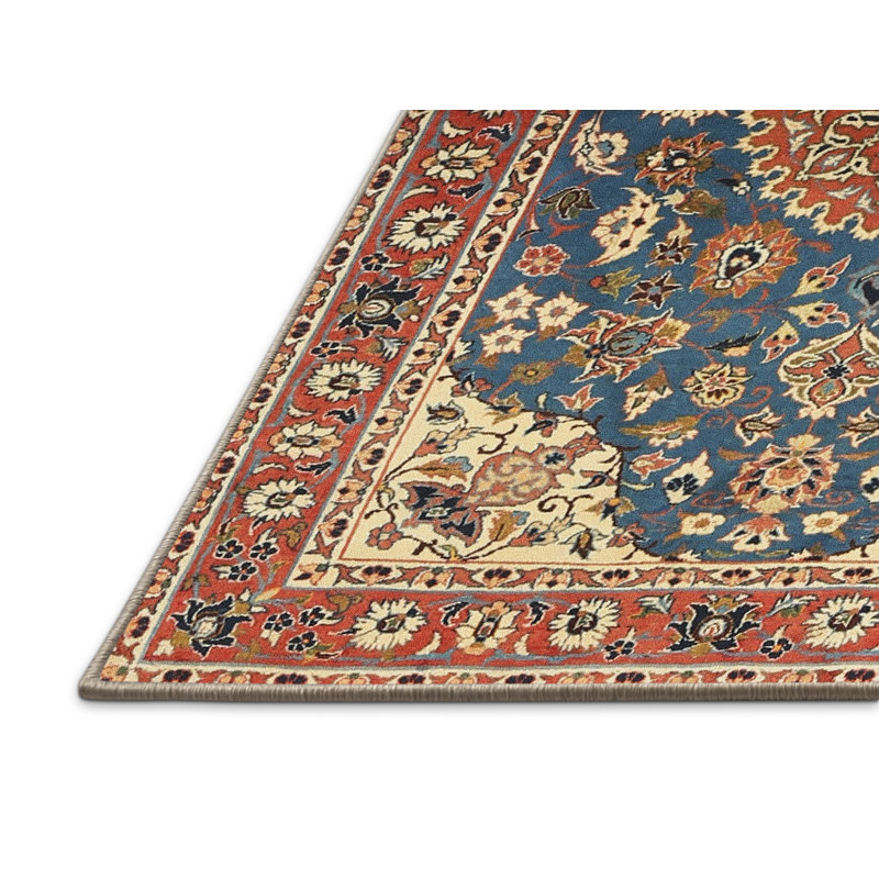 Tapis oriental bleu Douros, Rectangle 2 pi x 5 pi