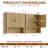 23"W 24"H Wall Bathroom Cabinet