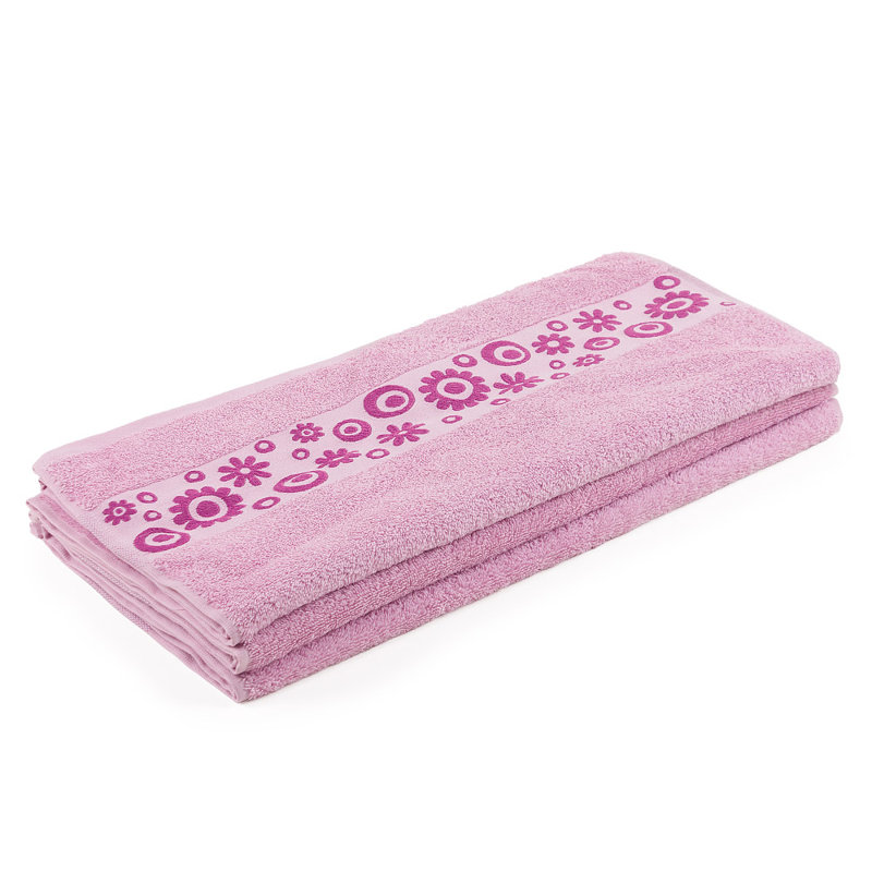 Ethan Cotton Midweight Bath Towel, Light Pink