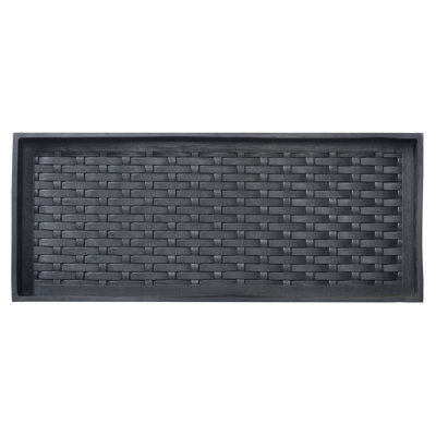 Rubber Jumbo Basketweave Boot Tray