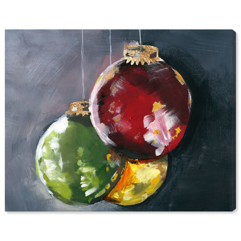Ornements, reproduction d'art sur toile tendue, H 24 po x l 30 po, Toile tendue, Sans cadre