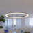 Tania 24-in Integrated LED Pendant Light Height Adjustable ETL Certified Circular Chandelier