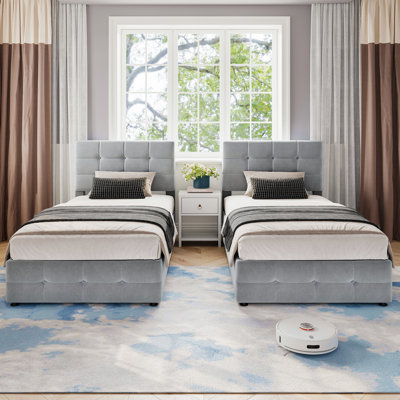 Metal Ottoman Storage Bed