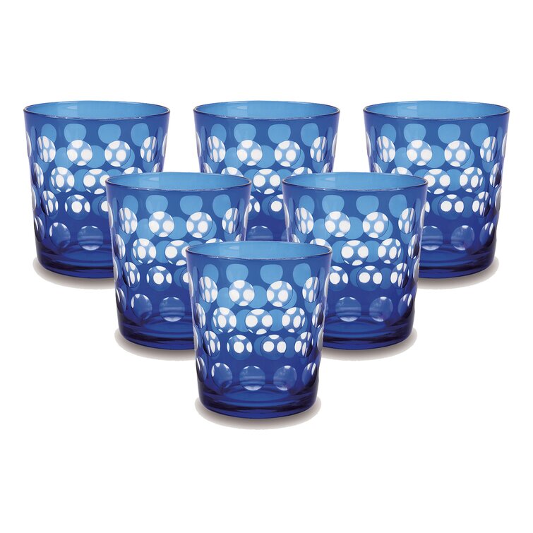 IMPULSE! Melrose Rock Glass, Blue, Set of 6