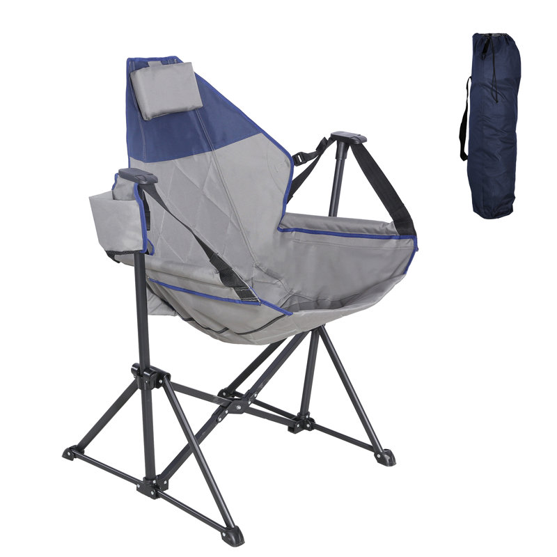 Portable Hammock Camping Chair Light Gray , Gray