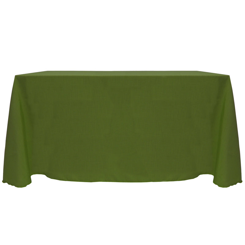 Majestic Solid Color Tablecloth, 114" x 72", Light Green, 2
