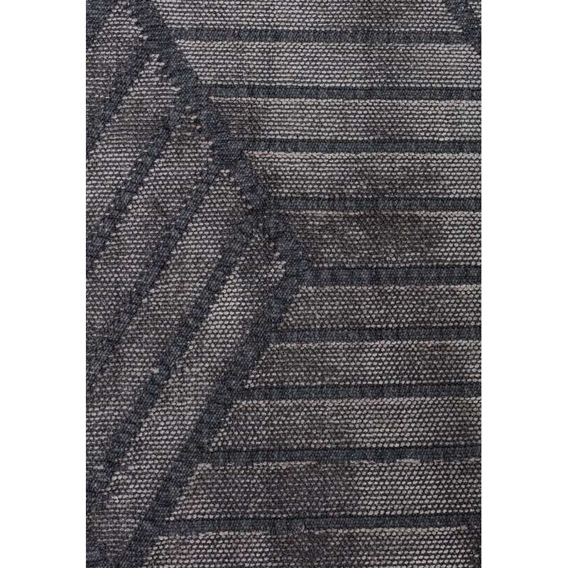 Rapture Geometric Shapes Area Rug in Gray, Rectangle 6'7" x 8'3"