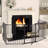 Allveta 5 Panel Steel Fireplace Screen-892408942-892408929