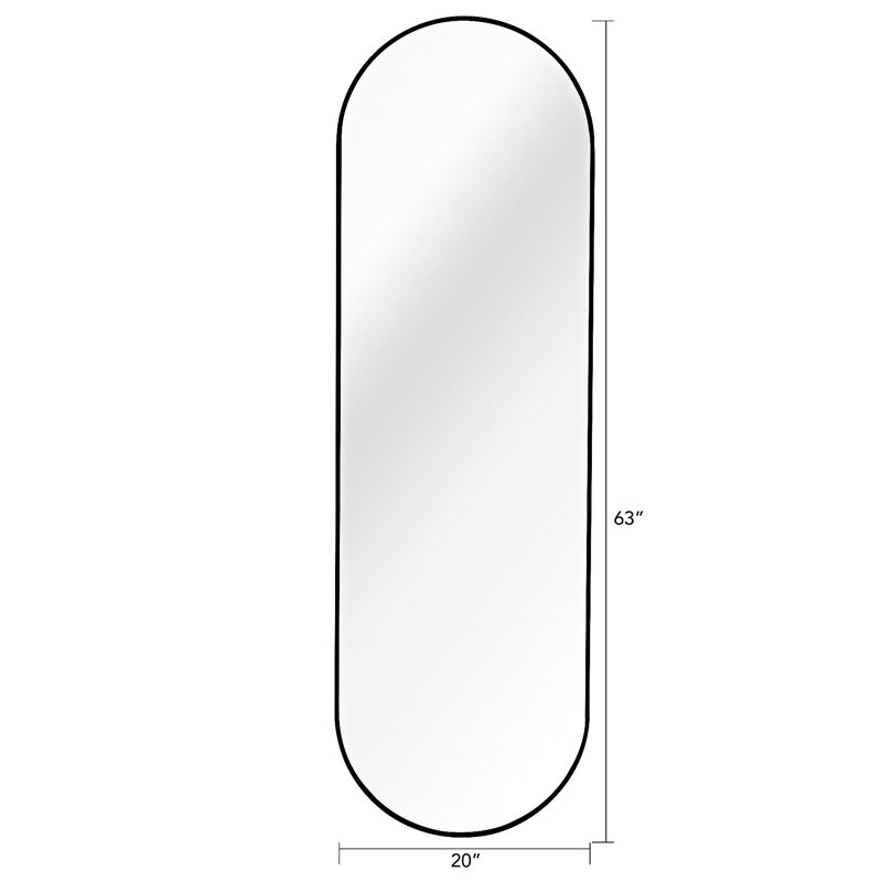 Miroir pleine longueur, Noir