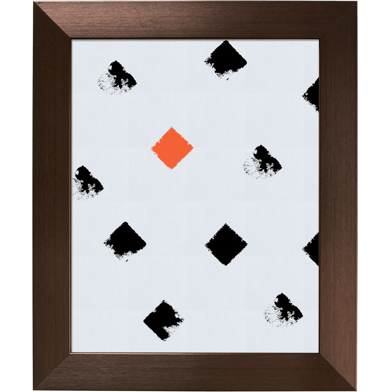 Cadre photo simple en plastique Liana, Bronze, 14 po x 20 po